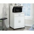 Sauder Microwave/kitchen Cart Glacier White 431245